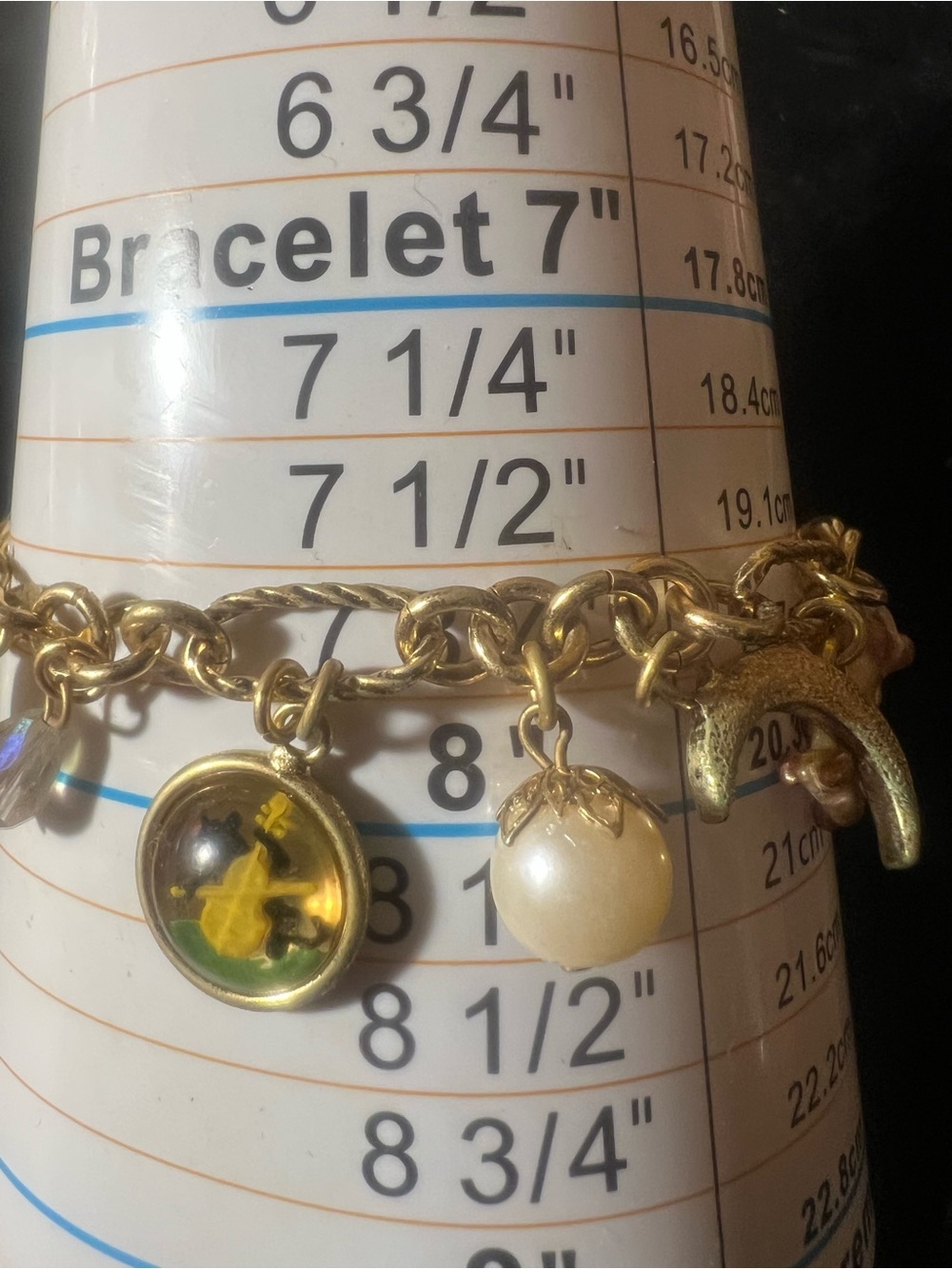 Vintage Kirk’s Folly Hey Diddle Diddle Charm Bracelet - Picture 6 of 6